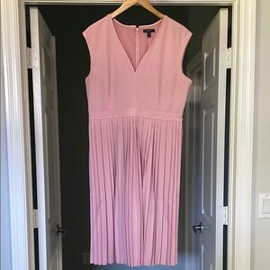 J. Crew Pink Pleated Midi Dress | 12